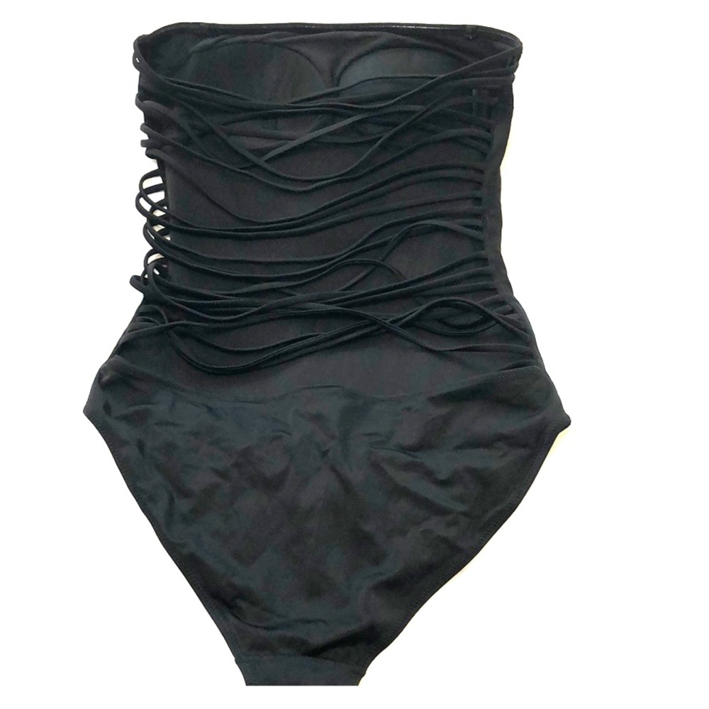 Black one piece swimsuit
